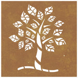 NNEVL Garden Wall Decoration 55x55 cm Corten Steel Tree Design