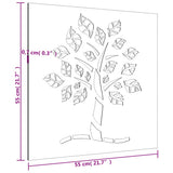 NNEVL Garden Wall Decoration 55x55 cm Corten Steel Tree Design