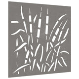 NNEVL Garden Wall Decoration 55x55 cm Corten Steel Grass Design