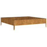 NNEVL Garden Raised Bed 100x100x26 cm Corten Steel