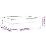 NNEVL Garden Raised Bed 100x100x26 cm Corten Steel