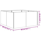 NNEVL Planter 80x80x40 cm Corten Steel