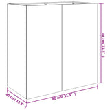 NNEVL Planter 40x80x80 cm Corten Steel