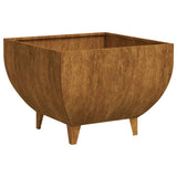 NNEVL Fire Pit 50x50x37 cm Corten Steel