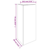 NNEVL Garden Planter 40x34.5x75 cm Corten Steel