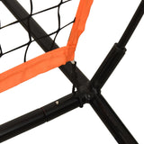 NNEVL Portable Baseball Net Red and Black 219x107x212 cm Steel and Polyester