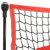 NNEVL Portable Baseball Net Black and Red 183x105x183 cm Polyester