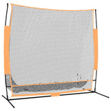 NNEVL Golf Practice Net Black and Orange 215x107x216 cm Polyester