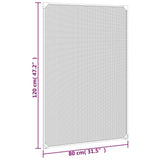 NNEVL Magnetic Insect Screen for Windows White 80x120 cm