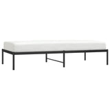NNEVL Metal Bed Frame Black 92x187 cm Single