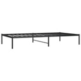 NNEVL Metal Bed Frame Black 107x203 cm