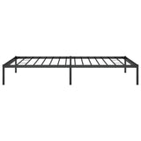 NNEVL Metal Bed Frame Black 107x203 cm
