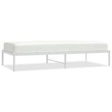 NNEVL Metal Bed Frame White 92x187 cm Single