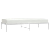 NNEVL Metal Bed Frame White 92x187 cm Single