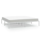 NNEVL Metal Bed Frame White 183x203 cm King