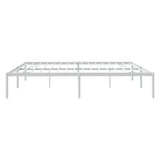 NNEVL Metal Bed Frame White 183x203 cm King