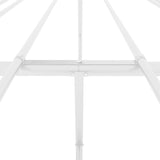 NNEVL Metal Bed Frame White 183x203 cm King