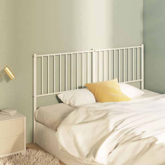 NNEVL Metal Headboard White 152 cm