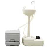 NNEVL Portable Camping Toilet and Handwash Stand Set with Water Tank