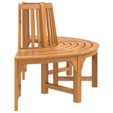 NNEVL Half Round Tree Bench Ø160 cm Solid Wood Eucalyptus