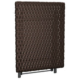 NNEVL Folding Table Brown 45x35x32 cm Poly Rattan