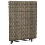 NNEVL Folding Table Grey 45x35x32 cm Poly Rattan