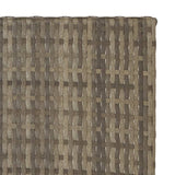 NNEVL Folding Table Grey 45x35x32 cm Poly Rattan