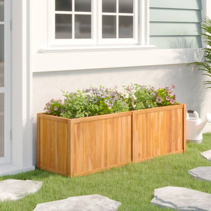 NNEVL Raised Bed 150x50x50 cm Solid Wood Teak