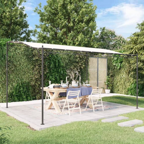 NNEVL Canopy Cream 4x3 m 180 g/m² Fabric and Steel