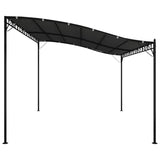 NNEVL Canopy Anthracite 4x3 m 180 g/m² Fabric and Steel