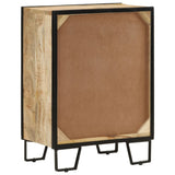 NNEVL Sideboard with 2 Drawers 53x31x72 cm Solid Wood Mango and Iron