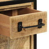 NNEVL Sideboard with 2 Drawers 53x31x72 cm Solid Wood Mango and Iron