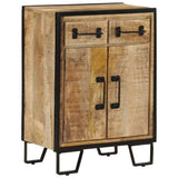NNEVL Sideboard with 2 Drawers 53x31x72 cm Solid Wood Mango and Iron
