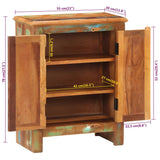 NNEVL Sideboard with 2 Doors 55x30x70 cm Solid Wood Reclaimed