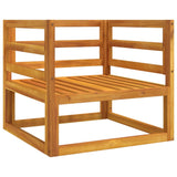 NNEVL Garden Chair with Light Grey Cushions Solid Wood Acacia