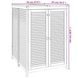 NNEVL Garden Storage Box 70x87x104 cm Solid Wood Acacia