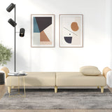 NNEVL Sofa Bed with Armrests Cream Fabric