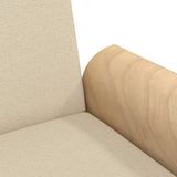 NNEVL Sofa Bed with Armrests Cream Fabric