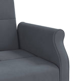 NNEVL Sofa Bed with Cushions Dark Grey Velvet