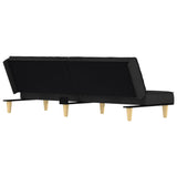NNEVL Sofa Bed Black Fabric