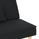 NNEVL Sofa Bed Black Fabric