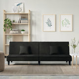 NNEVL Sofa Bed Black Velvet