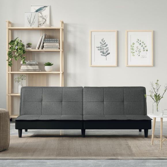 NNEVL Sofa Bed Dark Grey Fabric