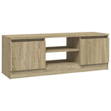 NNEVL TV Cabinet with Door Sonoma Oak 102x30x36 cm