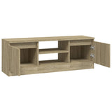 NNEVL TV Cabinet with Door Sonoma Oak 102x30x36 cm