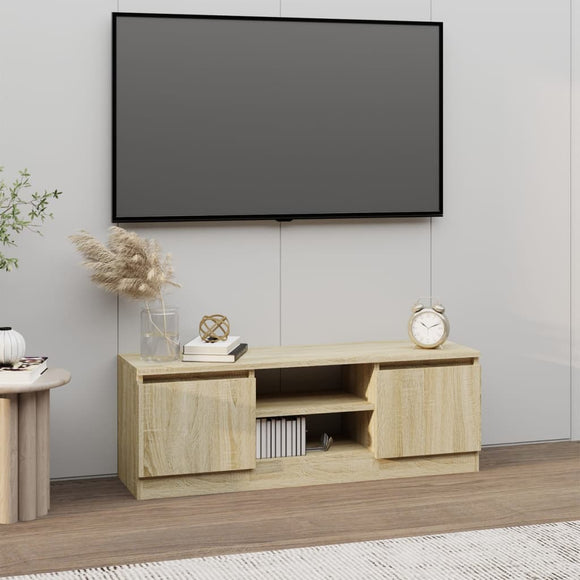NNEVL TV Cabinet with Door Sonoma Oak 102x30x36 cm