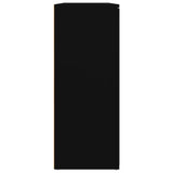 NNEVL Sideboard Black 91x29.5x75 cm Engineered Wood