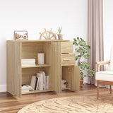 NNEVL Sideboard Sonoma Oak 91x29.5x75 cm Engineered Wood