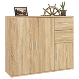 NNEVL Sideboard Sonoma Oak 91x29.5x75 cm Engineered Wood