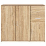 NNEVL Sideboard Sonoma Oak 91x29.5x75 cm Engineered Wood
